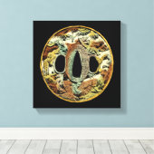 Gilded Asian Medallion von Vision Studio Leinwanddruck (Insitu (Holzboden))