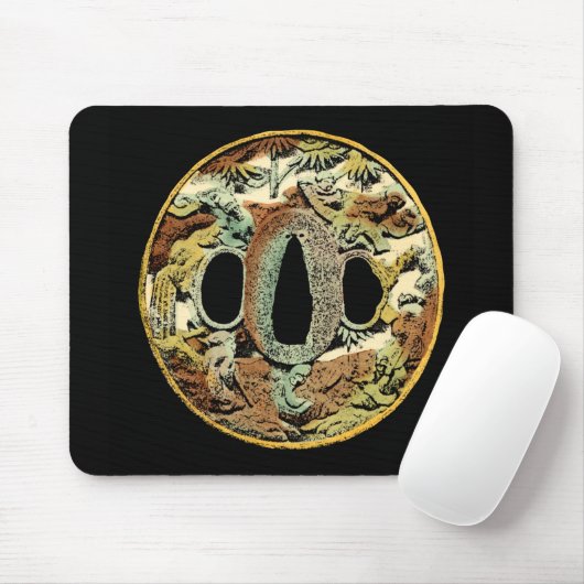 Gilded Asian Medallion von Vision Studio Mousepad (Mit Mouse)
