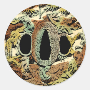 Gilded Asian Medallion von Vision Studio Runder Aufkleber