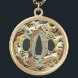Gilded Asian Medallion von Vision Studio Vergoldete Kette<br><div class="desc">Einzigartiger Ausdruck eines vergoldeten asiatischen Medaillons von Vision Studio. Ein Regenbogen der Herbstfarben prägt das Auge und verleiht der Medaille ein warmes Ambiente vor schwarzem Hintergrund. Holen Sie sich noch heute Ihr Exemplar!</div>