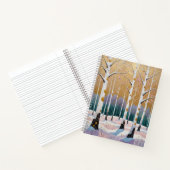 Gilded Aspen Grove: A Winter’s Dream Notizblock (Innenseite)