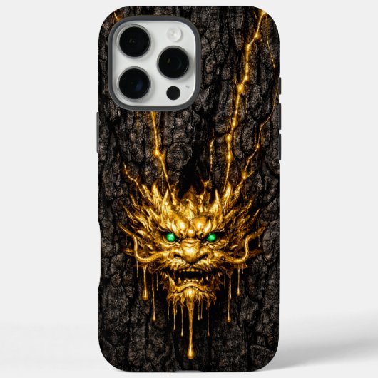 Gilded Bark Liquid Gold Dragon Case-Mate iPhone Hülle (Rückseite)