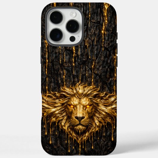Gilded Bark Liquid Gold Lion Case-Mate iPhone Hülle (Rückseite)