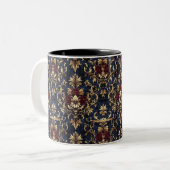 Gilded Baroque Floral Wirbel Zweifarbige Tasse (Vorderseite Links)