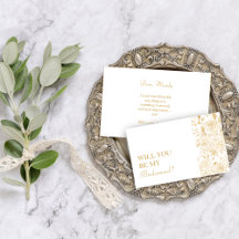 GILDED Blogs werden Sie meine Bridesmaid Card sein