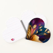 Gilded Bloom – Abstract Floral Composition Notizblock (Innenseite)