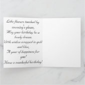 Gilded Bloom Birthday Card Karte (Innenseite)