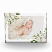 Gilded Blooms Baby Foto Keepake (Vorderseite)