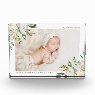 Gilded Blooms Baby Foto Keepake