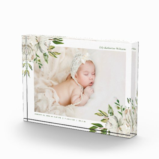 Gilded Blooms Baby Foto Keepake (Rechts)