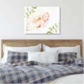 Gilded Blooms Baby Foto Keepake Leinwanddruck (Insitu (Schlafzimmer))