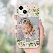 Gilded Blooms Blush | MIT MONOGRAMM FOTO Case-Mate iPhone Hülle