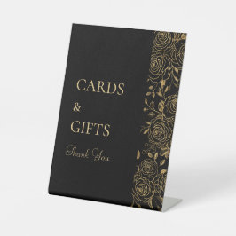 GILDED Blooms Card & Giftzeichen Sockelschild