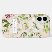 Gilded Blooms Custom Monogram | Blüte Case-Mate iPhone Hülle (Rückseite (Horizontal))