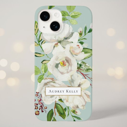 Gilded Blooms Custom Monogram | Münze Case-Mate iPhone Hülle
