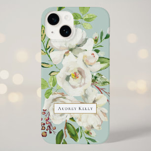 Gilded Blooms Custom Monogram   Münze Case-Mate iPhone 14 Hülle