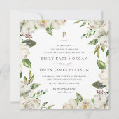 Gilded Blooms Hochzeitseinladung Einladung (Vorderseite)