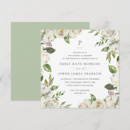 Gilded Blooms Hochzeitseinladung Einladung