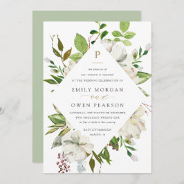 Gilded Blooms Hochzeitseinladung Einladung