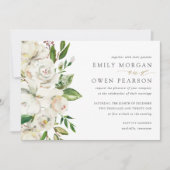 Gilded Blooms Hochzeitseinladung Einladung (Vorderseite)