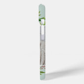 Gilded Blooms Mint | MIT MONOGRAMM FOTO Case-Mate iPhone Hülle (Rückseite / Links)