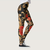 Gilded Blooms: Opulent floral Leggings (Rechts)