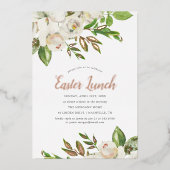Gilded Blooms Osterfest Einladung (Vorderseite)
