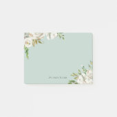 Gilded Blooms Personalisiert Mit Monogramm Post-it Klebezettel (Vorderseite)