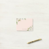 Gilded Blooms Personalisiert Mit Monogramm Post-it Klebezettel (Auf Schreibtisch)