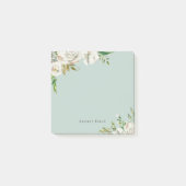 Gilded Blooms Personalisiert Mit Monogramm Post-it Klebezettel (Vorderseite)