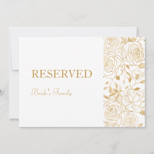 GILDED Blooms vorbehaltenes Zeichen (Rückseite)