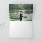 Gilded Blooms Wedding Foto Danke, Card Dankeskarte (Innenseite)