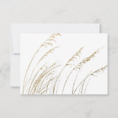 Gilded Boho Bloral Herbst Hochzeitskarten RSVP Karte (Rückseite)