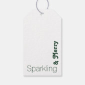 Gilded Botanicals: Green und Gold Symphony Geschenkanhänger (Rückseite)