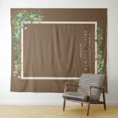 Gilded Brown Greenerity Brautparty Foto Hintergrun Wandteppich (Beispiel (Horizontal))
