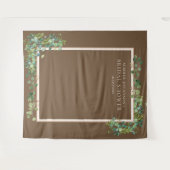 Gilded Brown Greenerity Brautparty Foto Hintergrun Wandteppich (Vorderseite (Horizontal))