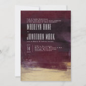 Gilded Brush Wedding Invitation & Matching Suite Einladung (Vorderseite)