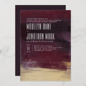 Gilded Brush Wedding Invitation & Matching Suite Einladung (Vorne/Hinten)