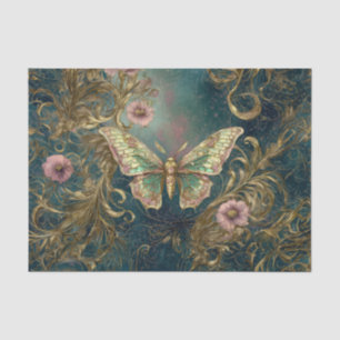 Gilded Butterfly Garden - Art Nouveau-Garten Seidenpapier