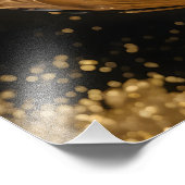 Gilded Charms – Golden Holiday Ornament Poster (Ecke)