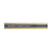 Gilded Christmas Custom Wraparound Labels (Person)