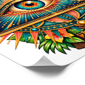 Gilded Compass Eye Poster (Ecke)