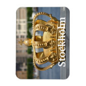 Gilded Crown, Skeppsholm Bridge, Stockholm, Schwed Magnet (Vertikal)