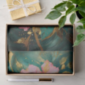 Gilded Double Pink Hibiskus Blooms, Formal Blume Seidenpapier (Geschenk)