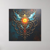 Gilded Dragon Heart Leinwanddruck (Vorderseite)