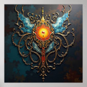 Gilded Dragon Heart Poster (Vorne)