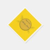 Gilded Elegance Circle Brautparty Serviette (Ecke)