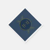 Gilded Elegance Circle Hochzeit Serviette (Ecke)