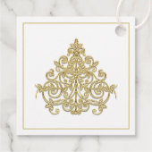 Gilded Elegance Favor Tags Geschenkanhänger (Rückseite)