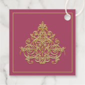 Gilded Elegance Geschenkanhänger (Rückseite)